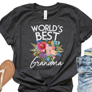 World's Best Grandma, Pregnancy Reveal, Baby Reveal, Grandma T Shirt, Grandma Shirt, Grandma Gift, New Grandma, Grandma TShirt - Item 6081