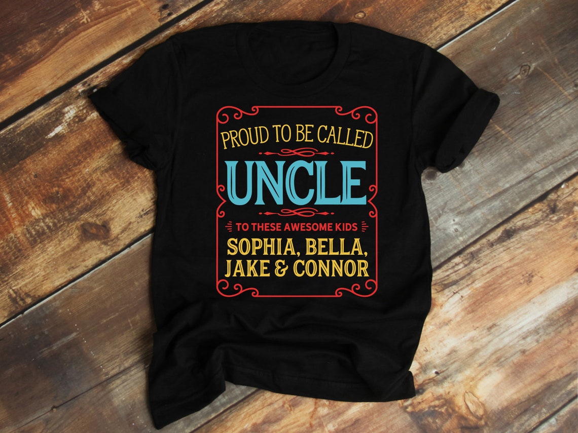 Uncle Gift, Uncle T Shirt, Uncle Shirt, Aunt and Uncle, Custom Uncle ...