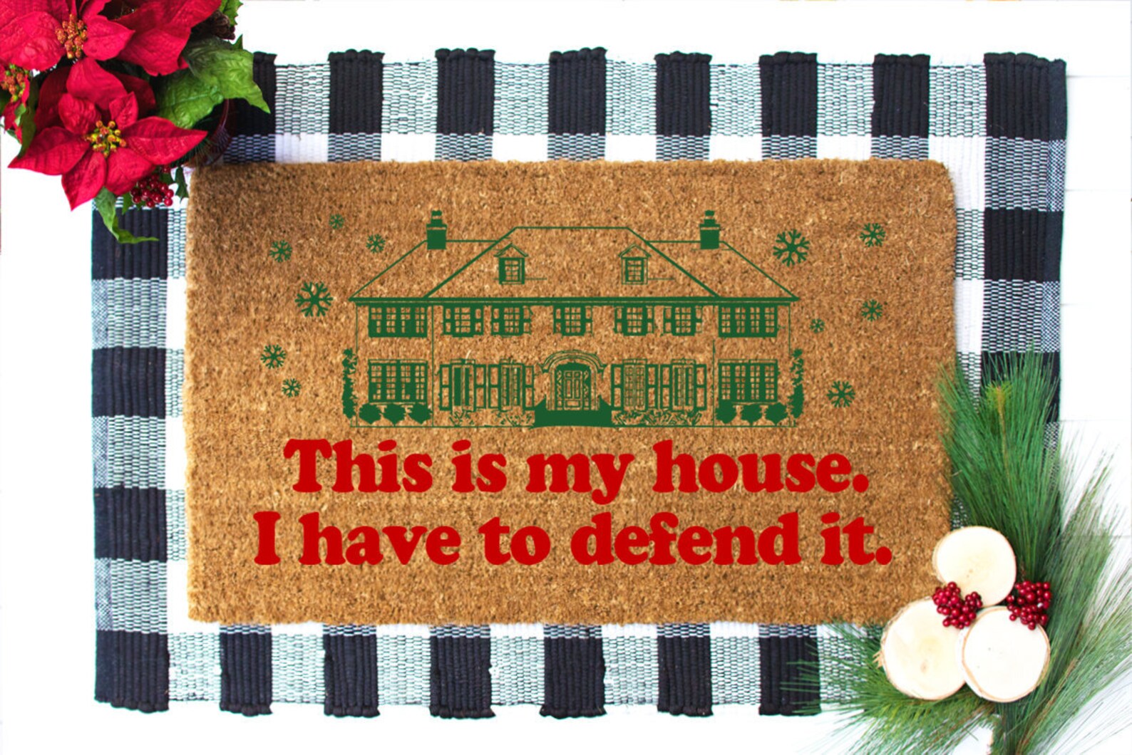 Christmas Doormat Home Alone Doormat Christmas Door Mat Etsy