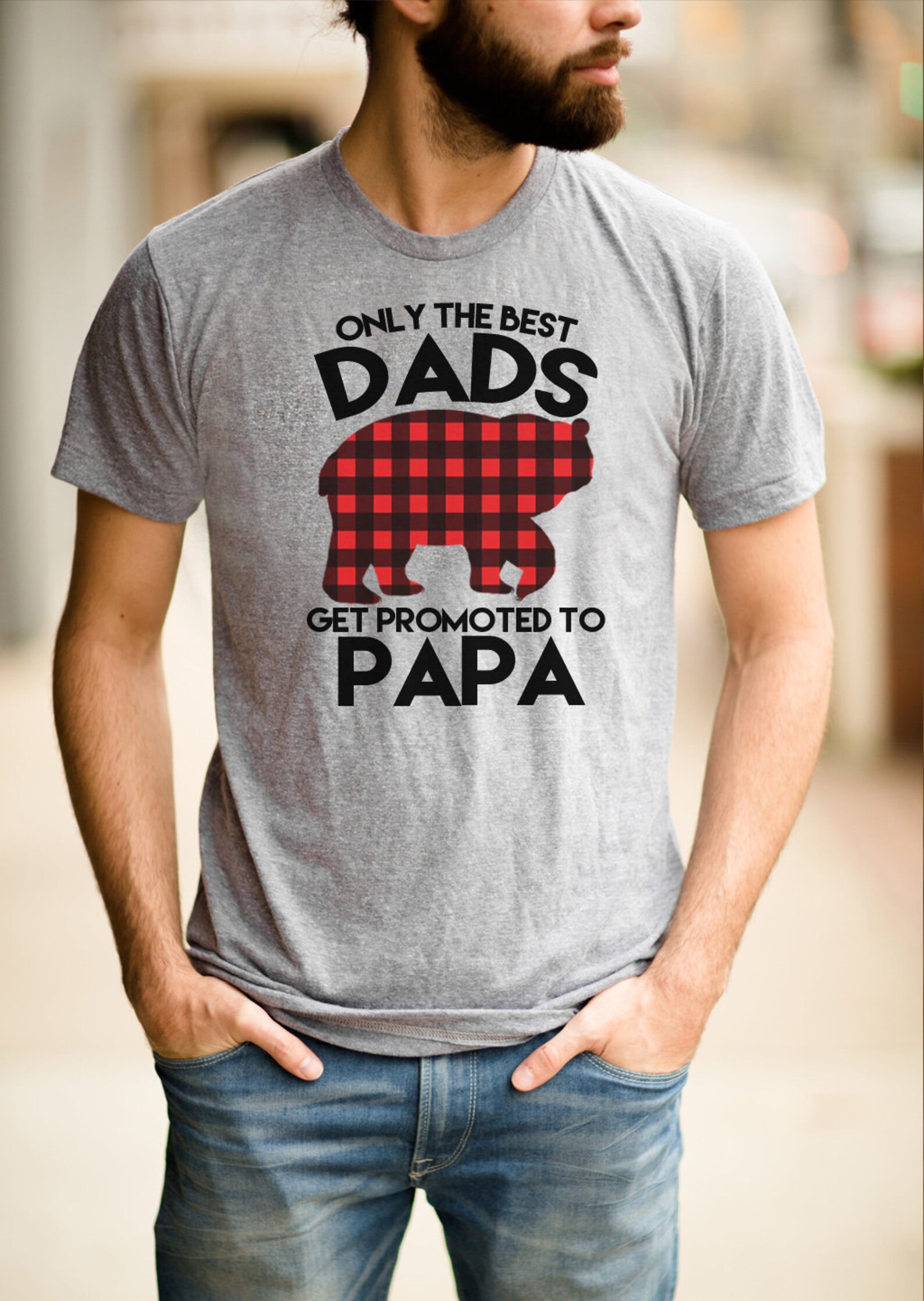 The Best Dads Get Promoted to Papa Shirt Daddy 2017 Gift