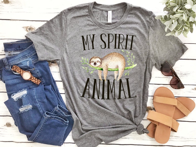 Sloth T Shirt Sloth Shirt Sloth Spirit Animal Sloth Spirit - Etsy