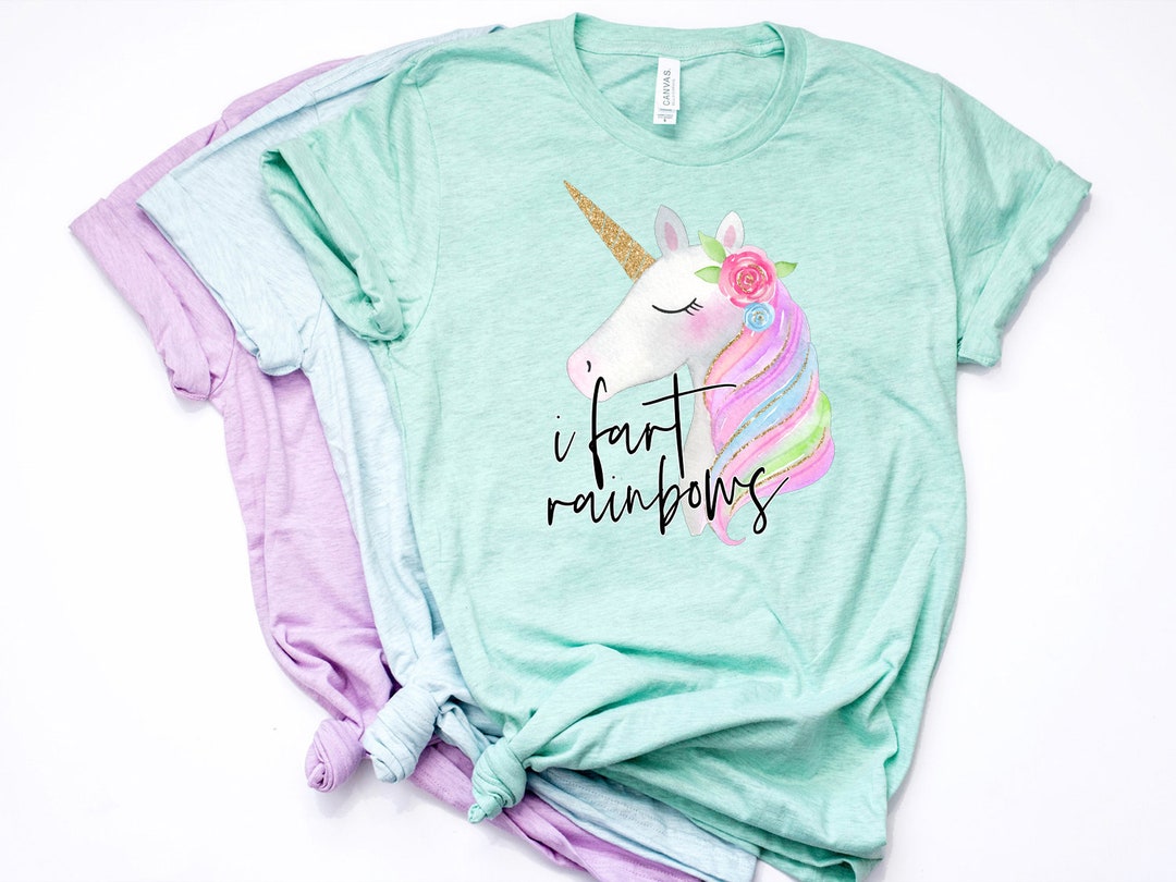 【DIMANCHE】RAINBOW UNICORN T-SHIRT Rainbow Unicorn t-shirt – Bittersweet Paris