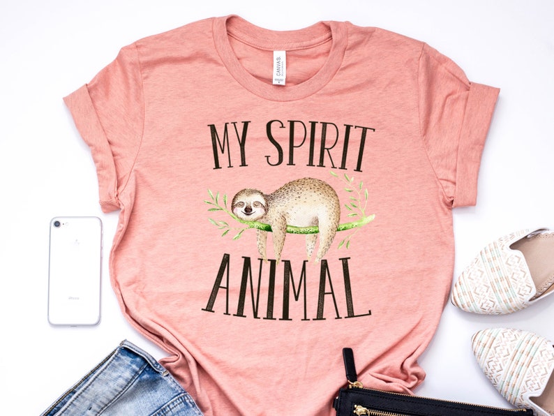 Sloth T Shirt Sloth Shirt Sloth Spirit Animal Sloth Spirit | Etsy