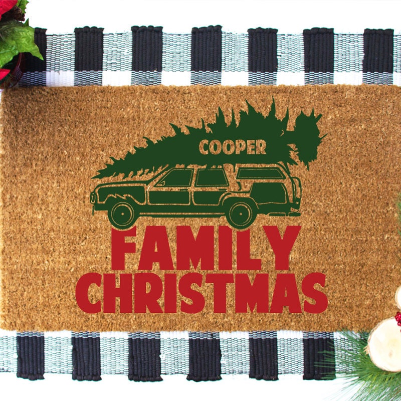 Christmas Door Mat - Etsy