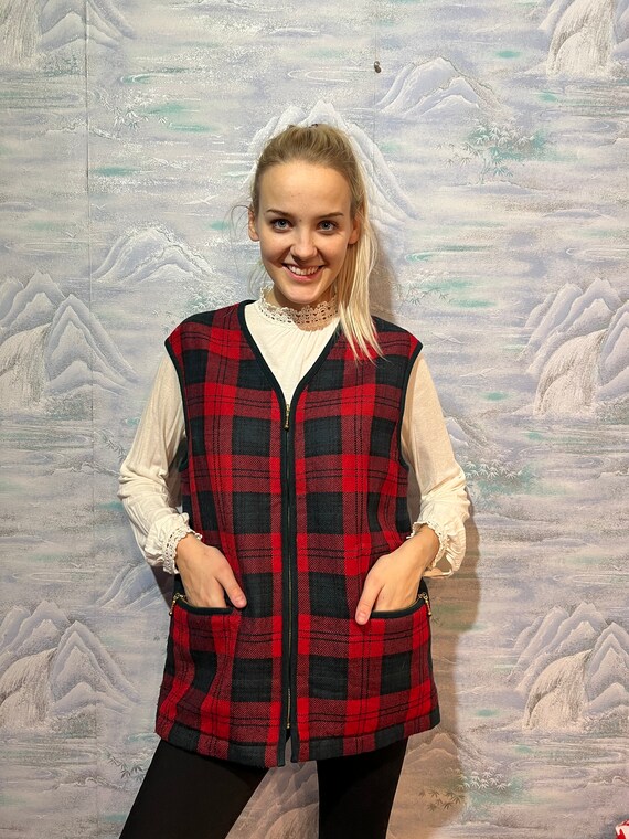 Vintage Plaid Veste femme Rouge Gris Gilet à carreaux Gilet Bureau Dames  Veste Plaid Chaude Taille Réglable Gilet Long Vest Taille Grande -   Canada