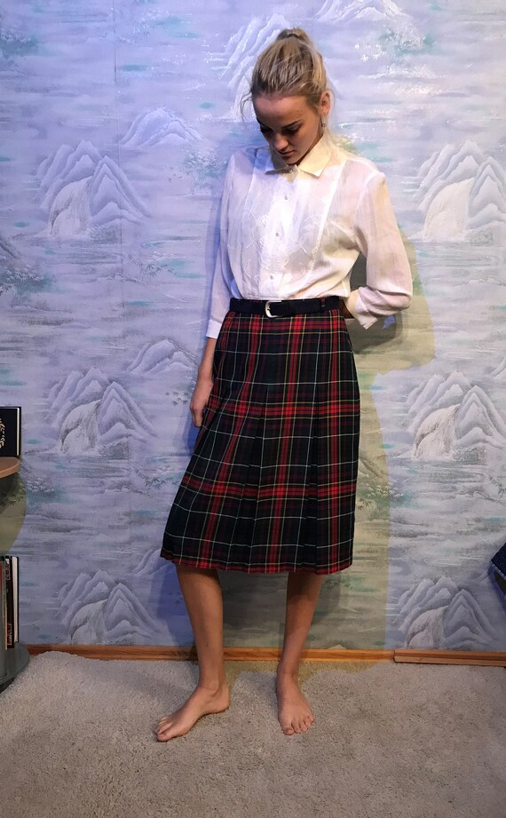 women's plaid kilt skirt