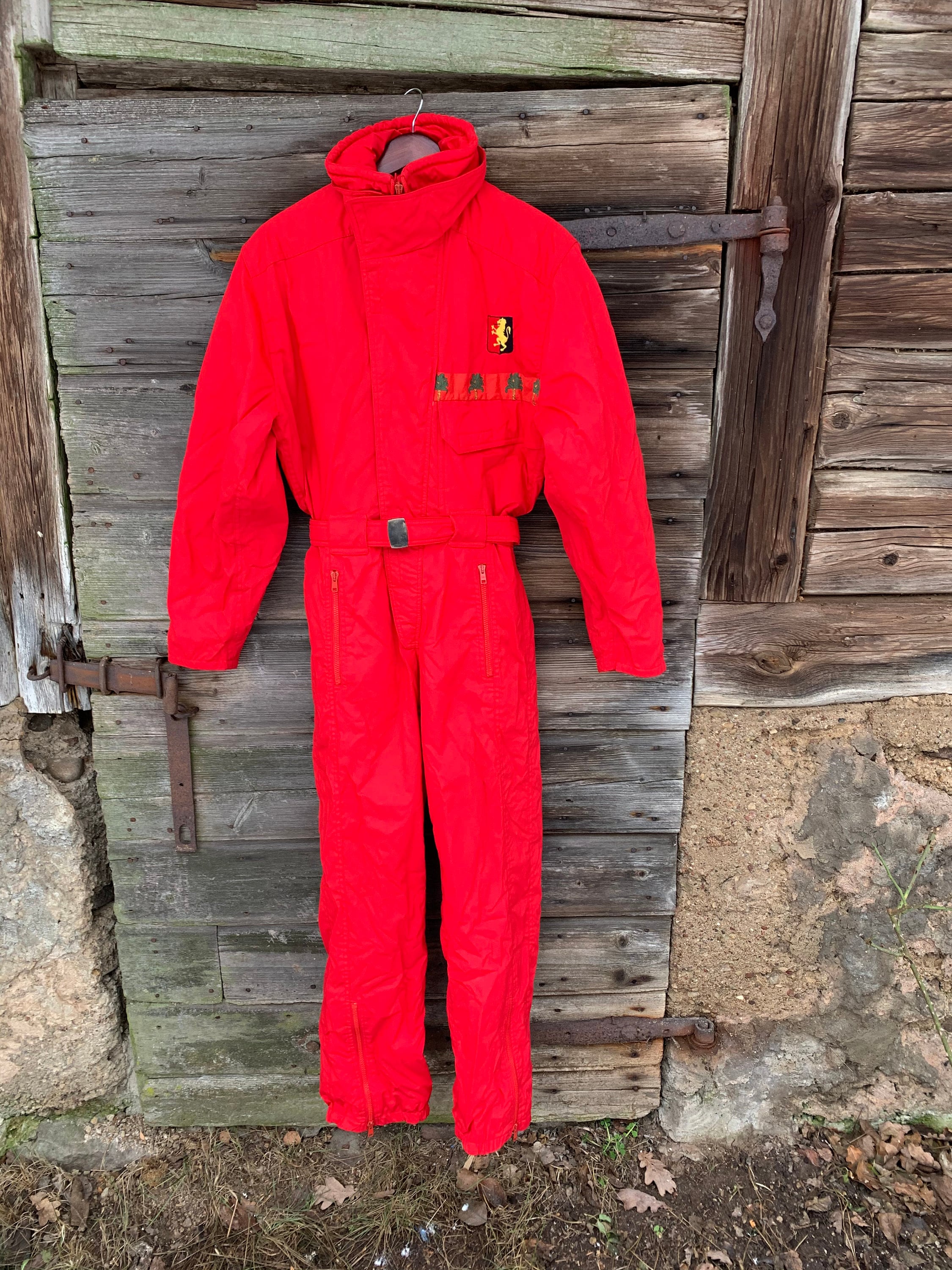 One Piece Ski Suit Vintage 90s Womens Retro Snow Suit Skiing Etsy