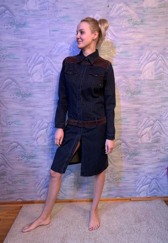 sachin and babi light blue dress DTT Plus River cord shirt dress in chocolate brown