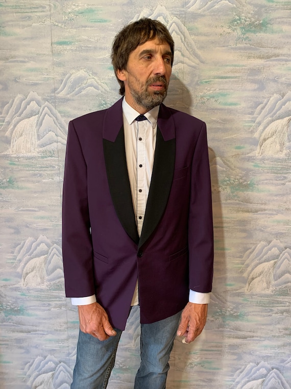 dark purple tuxedo jacket - Gem