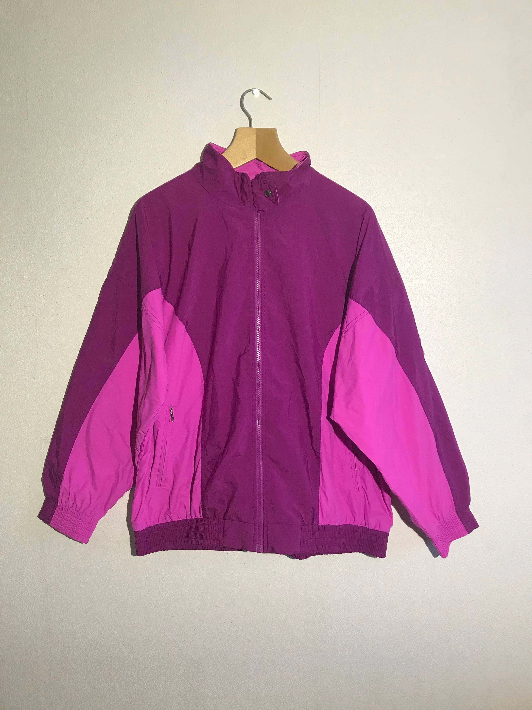 pink and purple windbreaker