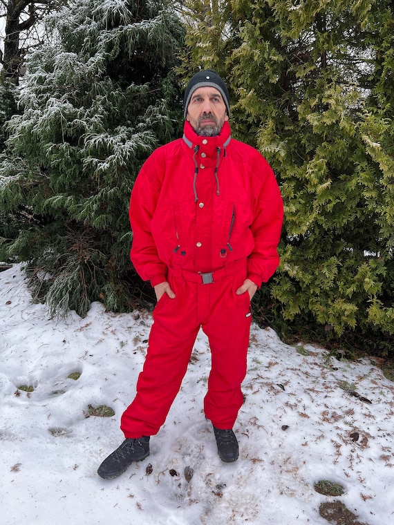 Tuta da sci One Piece Tuta da neve rossa Abbigliamento invernale  Attrezzatura da neve Pantaloni da neve Snowboard Tuta da neve Bat Wings Tuta  da sci da uomo di grandi dimensioni 