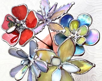 Majestic Stained Glass Flower Bouquet