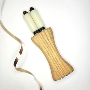 Handcrafted White Oak Foil Roller: Stained Glass Art Tool