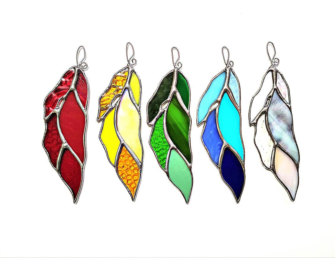 Stained Glass Feather
