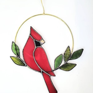 Stained Glass Cardinal