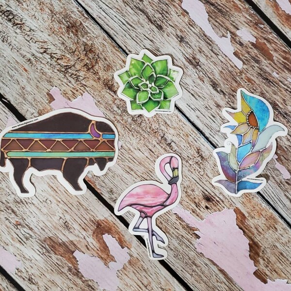 Stained Glass Sticker Etsy