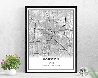 Houston map Etsy picture about Printable Gold Card Application Harris County identified as Houston map Etsy