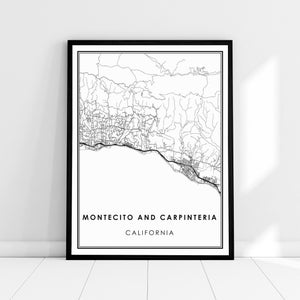 Montecito on Map - Etsy