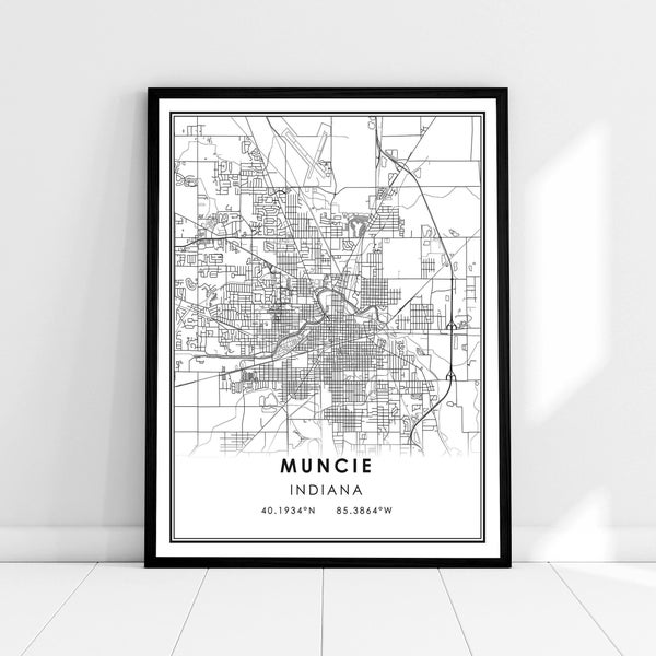 Indiana Map - Etsy
