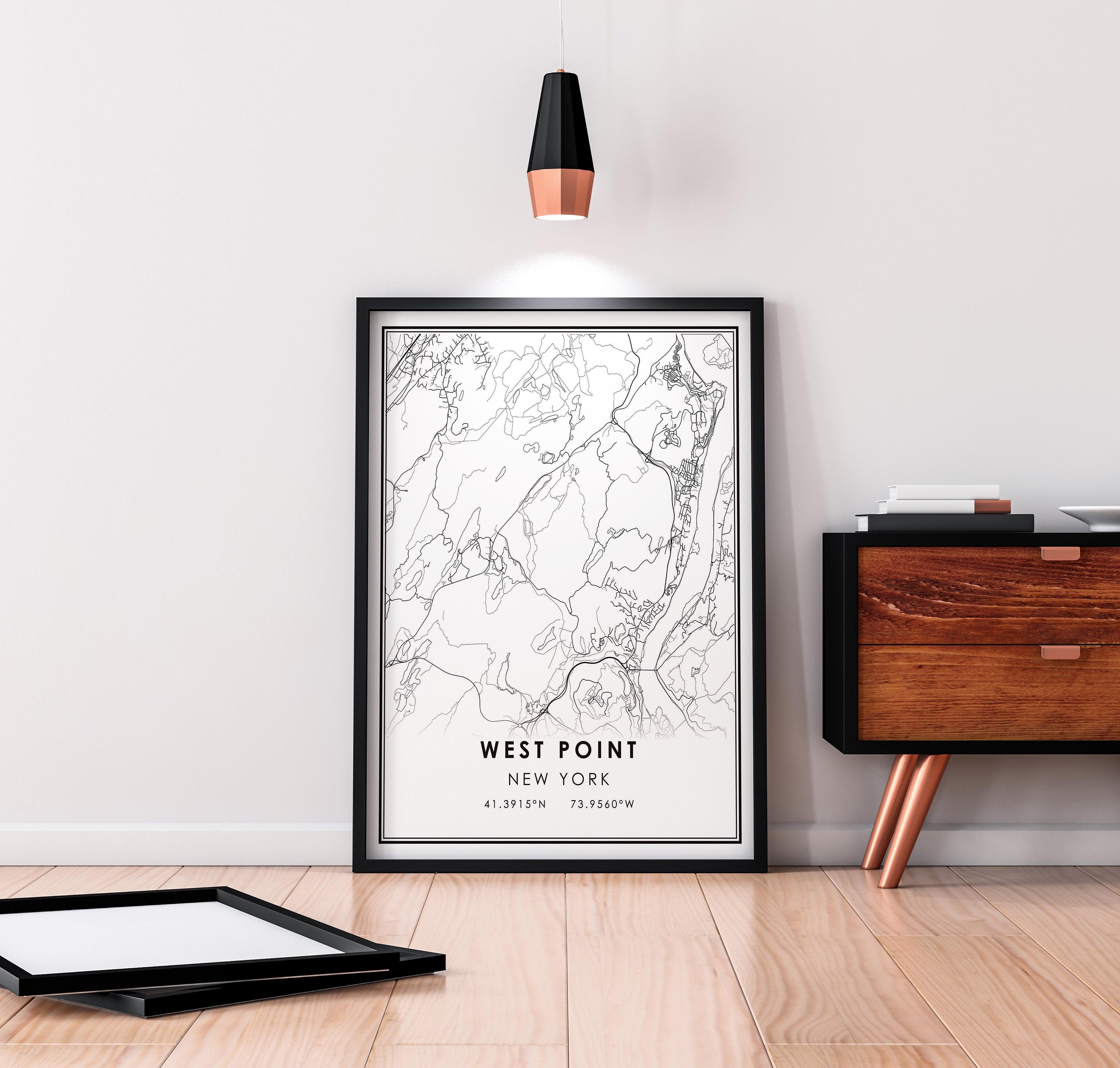 West Point Map Print Poster Canvas | West Point Map Print Poster Canvas ...
