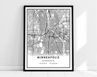 Poster University of Minnesota Printable Wall Art Instant Download Decor Minneapolis and Saint Paul Multiple Sizes
