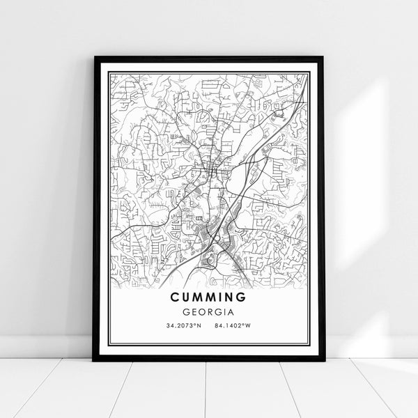 Georgia Map - Etsy