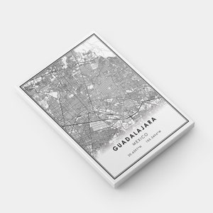 Guadalajara map print poster canvas Mexico map print poster canvas Guadalajara city map print poster canvas image 4