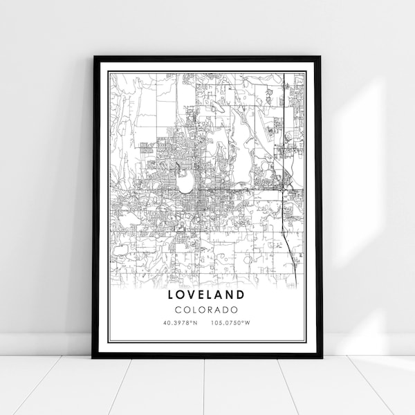Loveland City Map - Etsy