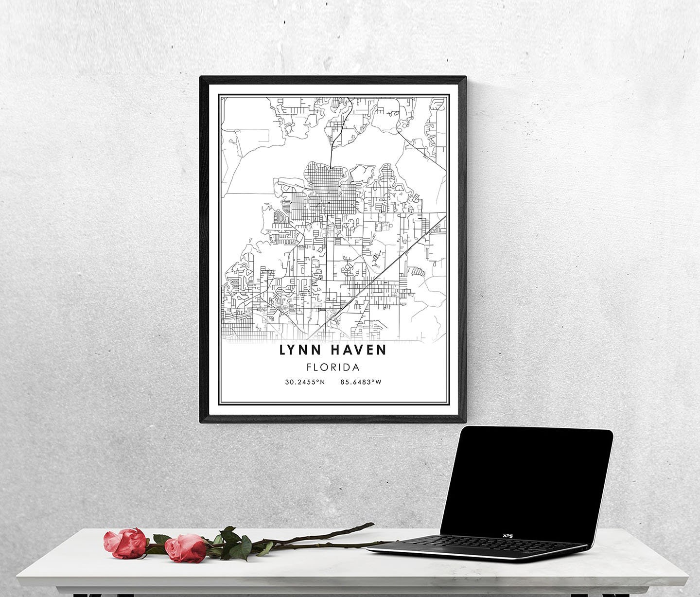 Lynn Haven map print poster canvas - Il Fullxfull.2742506905 2ktk 