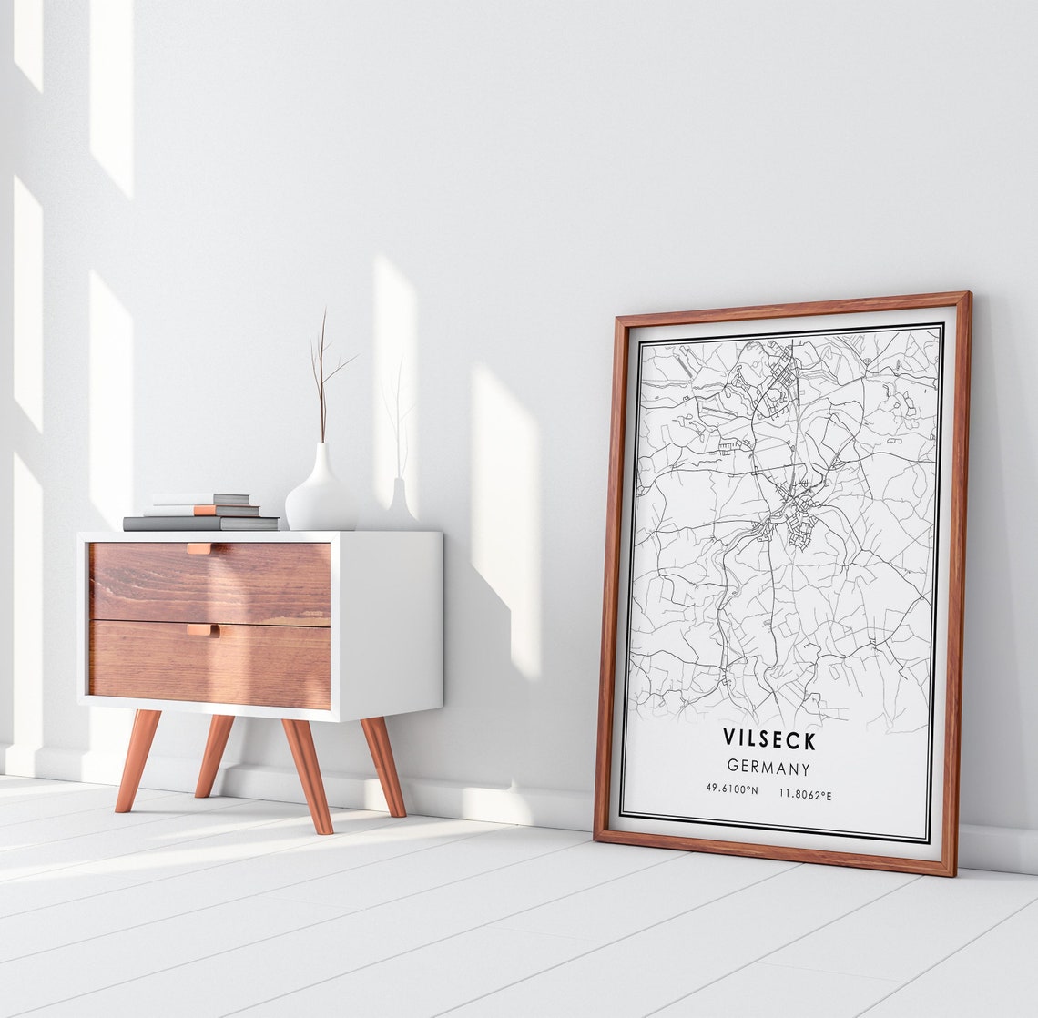 Vilseck Map Print Poster Canvas Germany Street Map Vilseck Etsy