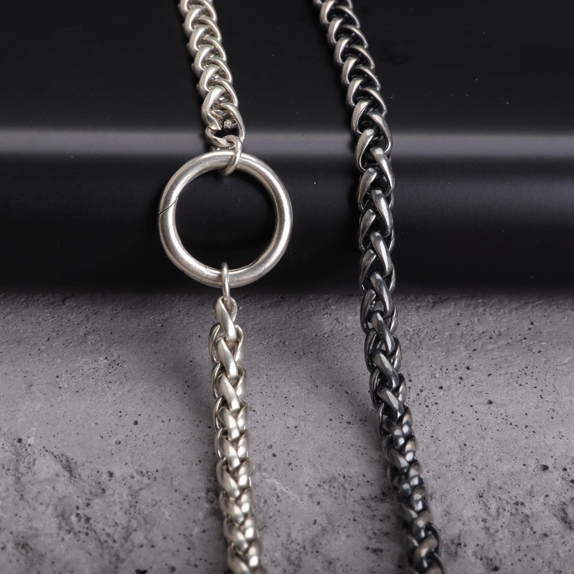 925 Sterling Silver Spiga Necklace, Wheat Chain for Pendant Spring