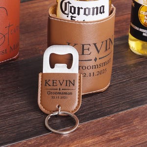 Groomsman Gift Personalized Can Holder, Groomsmen Proposal, Engraved Can Cooler, Beer Holder, Custom Groomsman Gift Ideas, Best Man Gift