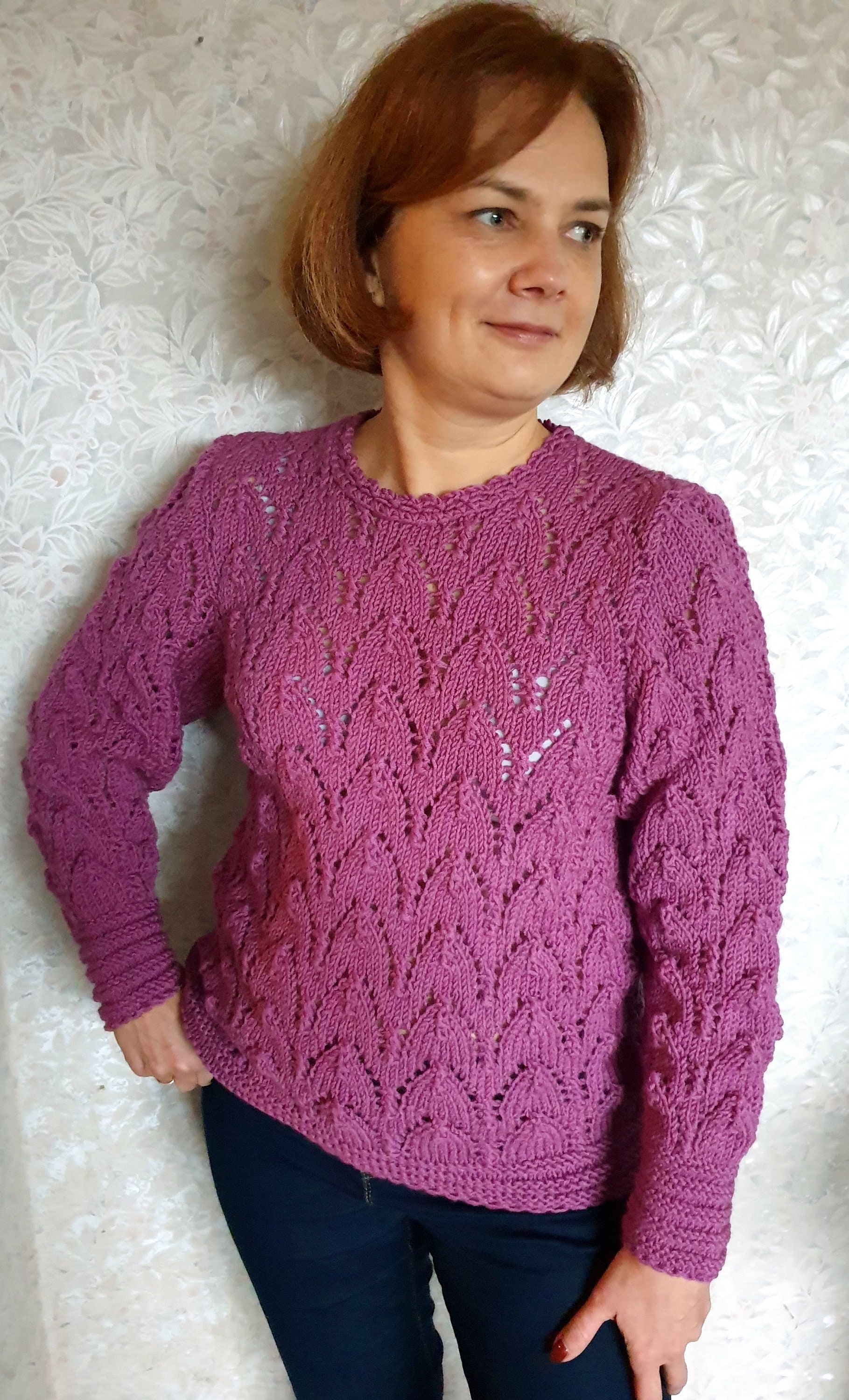 Hand Knitted Women's Sweater-knit Women Sweater Sweater for