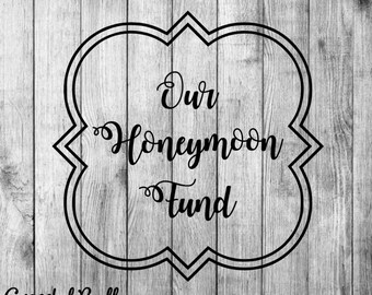Honeymoon Fund Decal Etsy - 