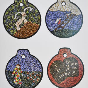 DIGITAL Mosaic Jesse Tree ornaments for Advent, December 1 through Christmas, Catholic image 4