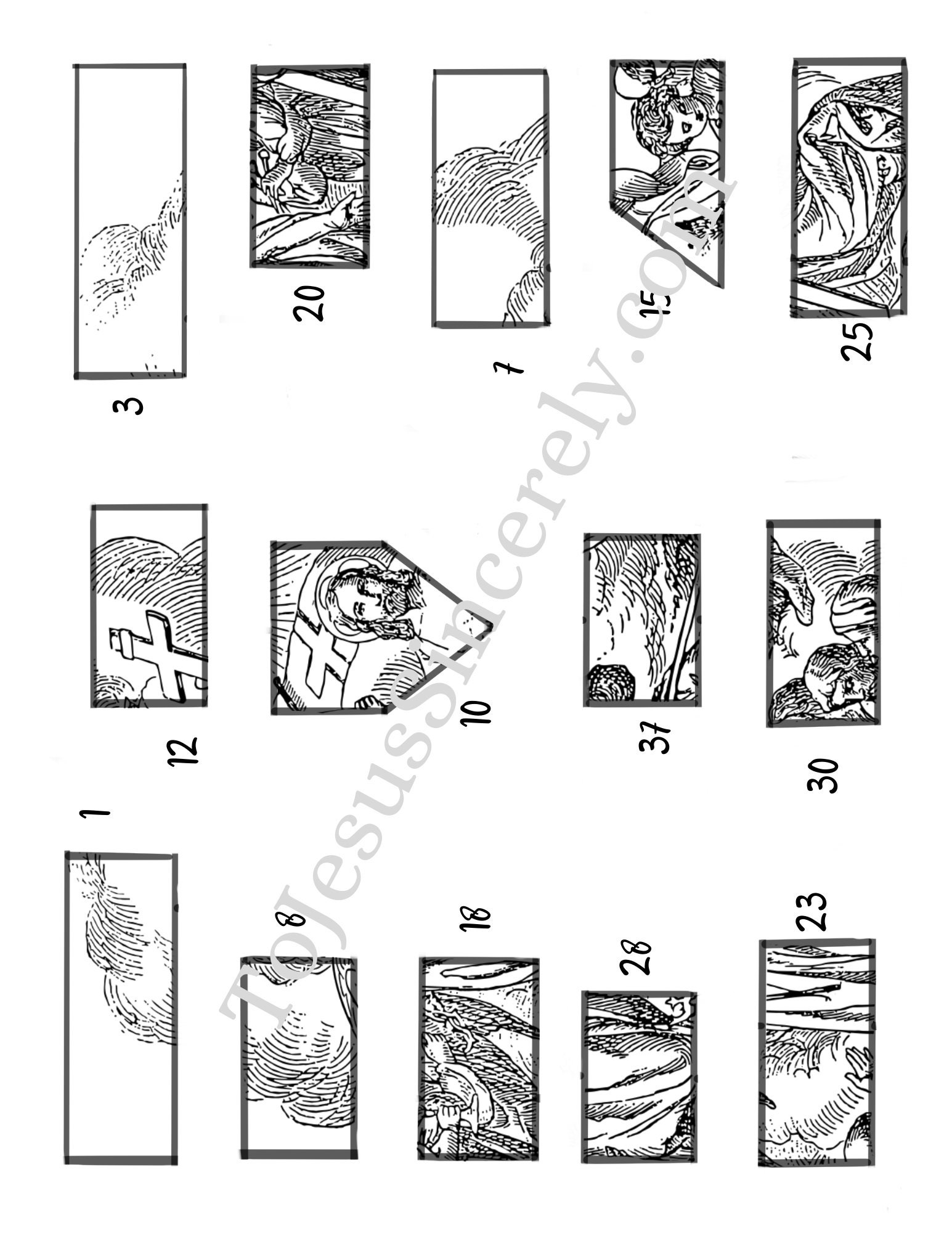 Color Cut and Paste Posters for Lent - DIGITAL Download Product - Etsy