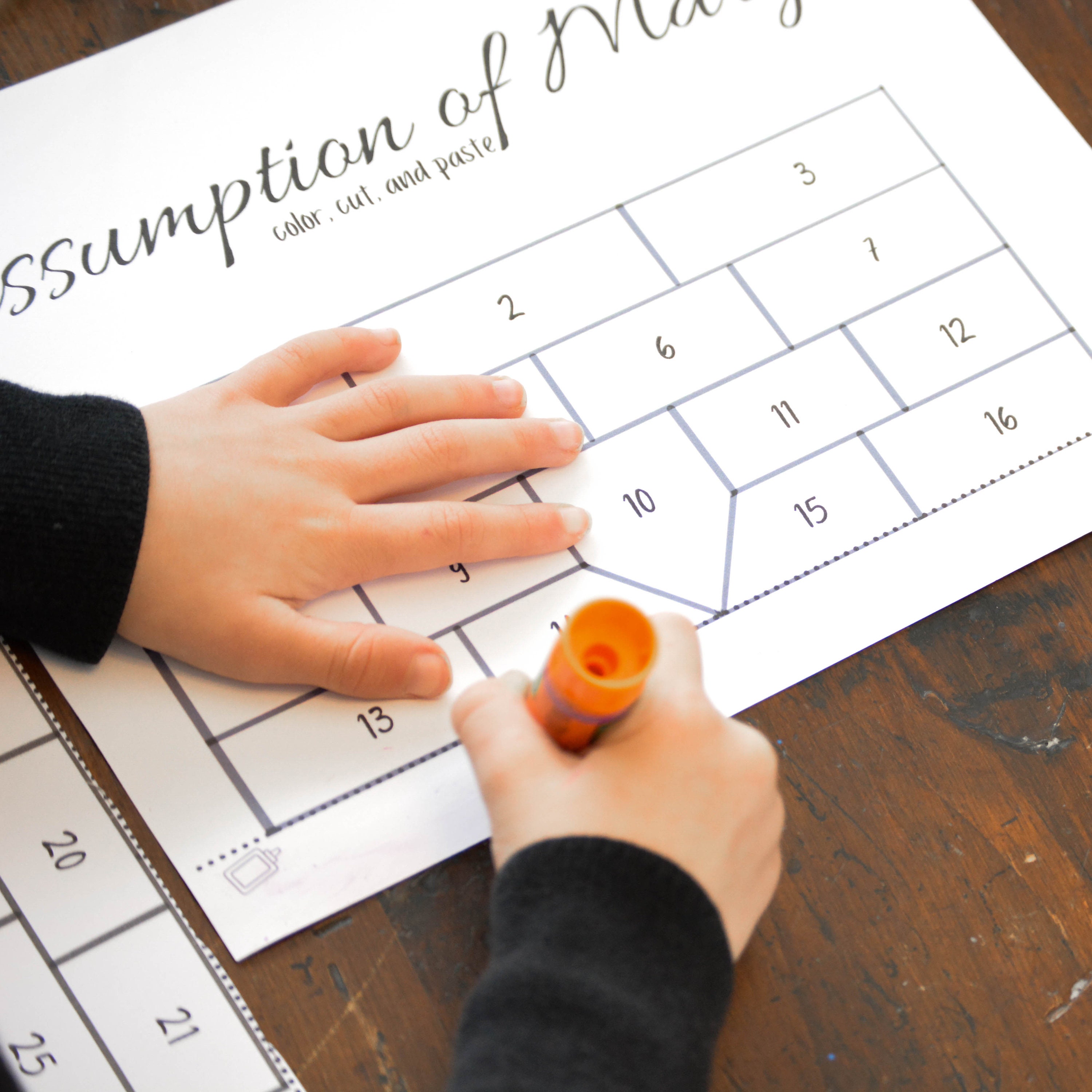 Color Cut and Paste Posters for Lent - DIGITAL Download Product - Etsy