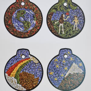 DIGITAL Mosaic Jesse Tree ornaments for Advent, December 1 through Christmas, Catholic image 3