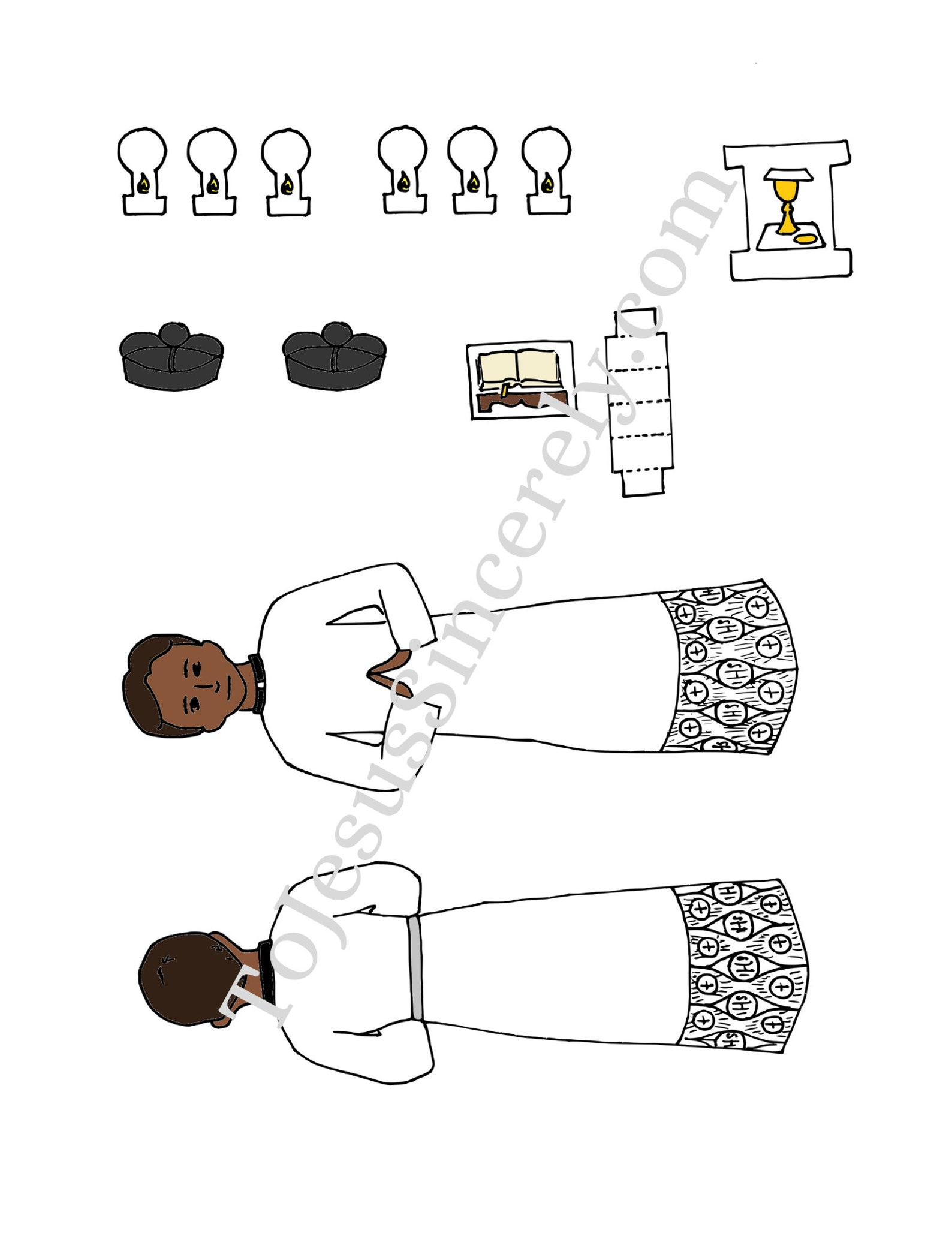 Traditional Latin Mass Lapbook Paper Dolls Digital Download - Etsy