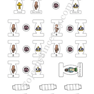 Joyful Mysteries of the Rosary - Paper Doll Lapbook - Printable DIGITAL ...
