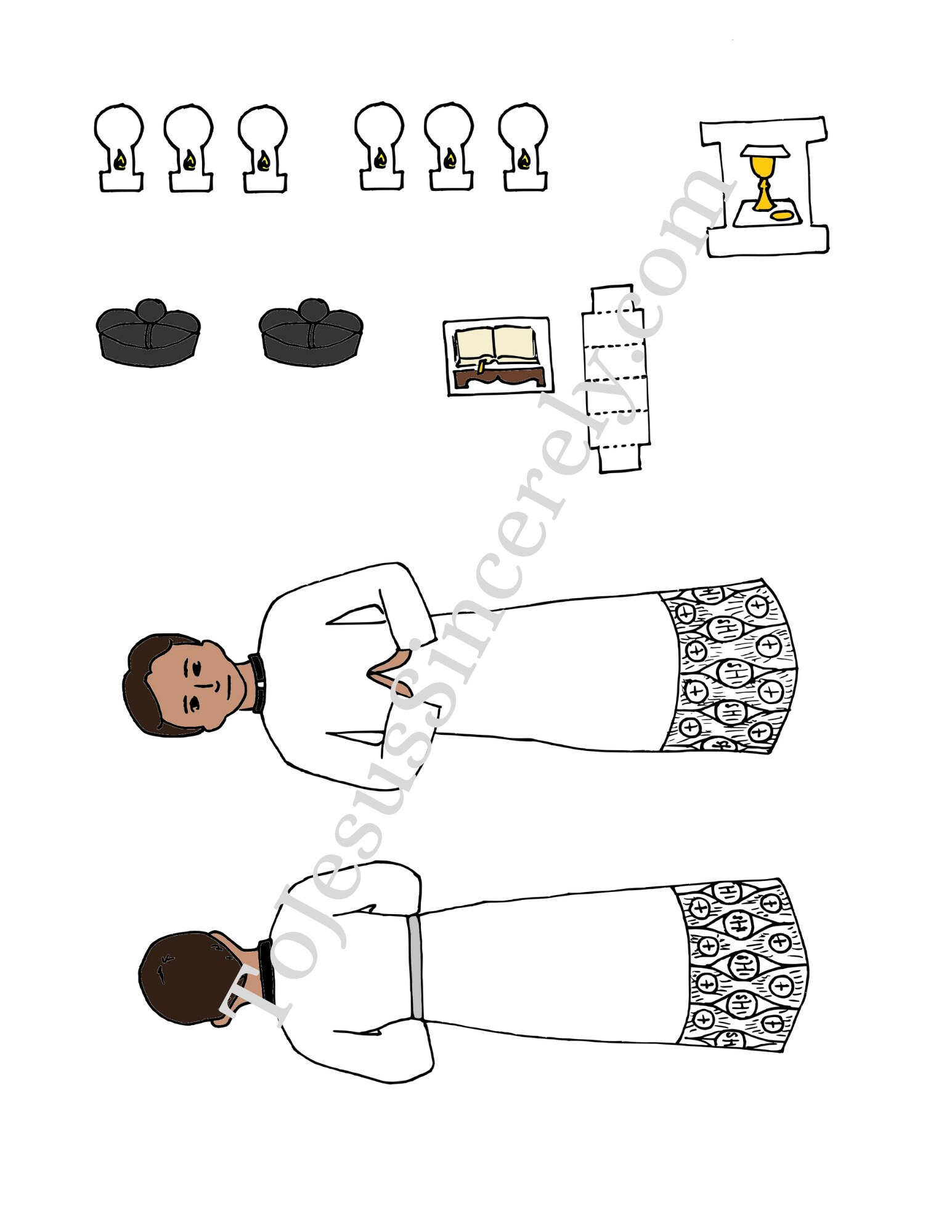 Traditional Latin Mass Lapbook Paper Dolls Digital Download - Etsy