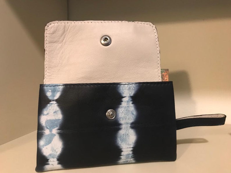 Handmade wallets Leather card care. Two leather wallet leather documents holder with a small purse