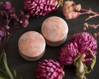 plugs "rose gold" - italian handmade plugs and tunnel