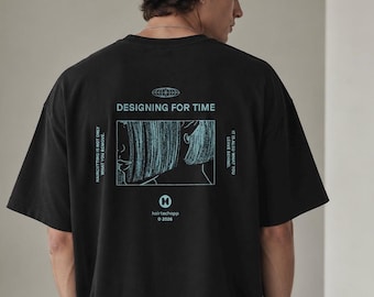 Hairdresser Graphic T-Shirt, Haircutting Diagram Tee, Black Oversized Salon Shirt, HairTechApp Merch, Hair Stylist Gift