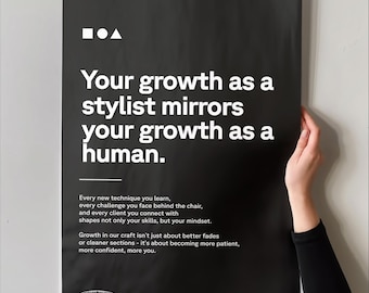 Hairdressing Poster, Hairstylist Growth, hair salon poster, hair salon art decoration, haircutting theory.