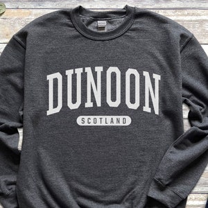 Dunoon Sweatshirt | Soft Cozy Dunoon Scotland Sweatshirt Crewneck Sweater Vintage College University Souvenir Gifts SCT