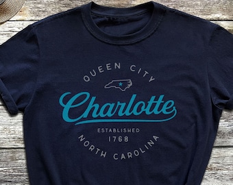 Charlotte Shirt, Queen City Tee, Charlotte NC North Carolina CLT Unisex T-Shirt