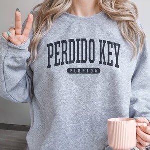 Perdido Key Sweatshirt Soft Cozy Perdido Key Florida Sweatshirt Vintage College University Crewneck Beach Florida Coverup Gift