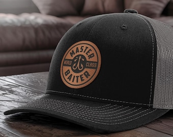 Funny Fishing Hat, Master Baiter Trucker Cap, Fishing Gifts for Dad, Men's Fishing, Prank Gag Gift for Fisherman Father Brother, Richardson