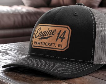 Custom Fire Department Hat Firemen Gift for Fire Fighters Appreciation, Personalized Fire Station Hat Medic Rescue Engine Boat Truck Air Rig